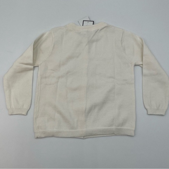 Campure Little Girl Off-White Button Down Lightweight Cardigan Sweater‎ NWT - Picture 3 of 13